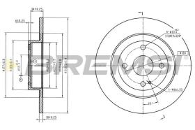 BREMSI CD8162S - DISCOS DE FRENO MAZDA