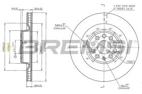 BREMSI CD8165V - DISCOS DE FRENO CHRYSLER