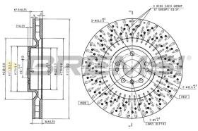 BREMSI CD8207V - DISCOS DE FRENO MERCEDES-BENZ