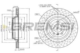 BREMSI CD8208V - DISCOS DE FRENO MERCEDES-BENZ