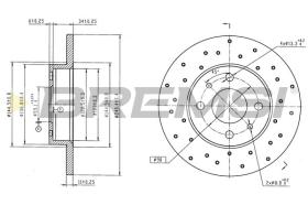 BREMSI CD8218S - DISCOS DE FRENO ABARTH