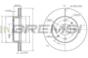 BREMSI CD8225V - DISCOS DE FRENO SUZUKI