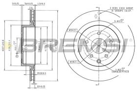 BREMSI CD8240V - DISCOS DE FRENO NISSAN