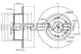 BREMSI CD8259S - DISCOS DE FRENO HONDA