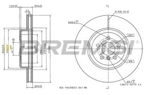 BREMSI CD8476V - DISCOS DE FRENO BMW