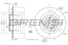 BREMSI CD8483S - DISCOS DE FRENO MERCEDES-BENZ