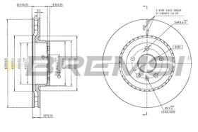 BREMSI CD8620V - DISCOS DE FRENO TESLA