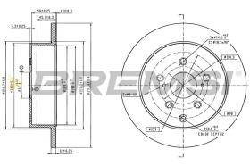 BREMSI CD8642S - DISCOS DE FRENO