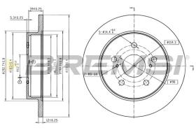 BREMSI CD8643S - DISCOS DE FRENO LEXUS