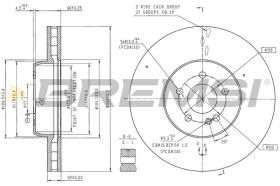 BREMSI CD8713V - DISCOS DE FRENO MERCEDES-BENZ