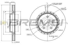 BREMSI CD8752V - DISCOS DE FRENO MITSUBISHI