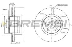 BREMSI CD8766V - DISCOS DE FRENO SUBARU