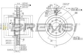 BREMSI CD8776V - DISCOS DE FRENO FIAT