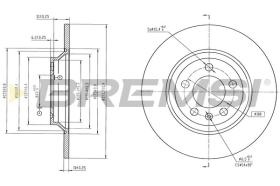 BREMSI CD8829S - DISCOS DE FRENO VW, AUDI