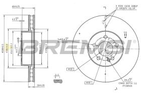 BREMSI CD8834V - DISCOS DE FRENO MERCEDES-BENZ