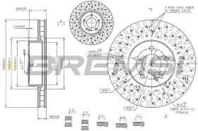 BREMSI CD8838V - DISCOS DE FRENO MERCEDES-BENZ