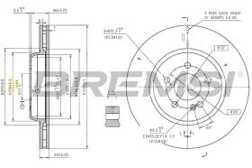 BREMSI CD8839S - DISCOS DE FRENO MERCEDES-BENZ