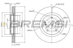 BREMSI CD8855V - DISCOS DE FRENO SUZUKI