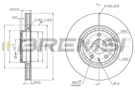 BREMSI CD8888V - DISCOS DE FRENO VOLVO