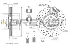 BREMSI CD8925V - DISCOS DE FRENO TOYOTA