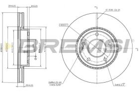 BREMSI CD8928V - DISCOS DE FRENO HYUNDAI, KIA