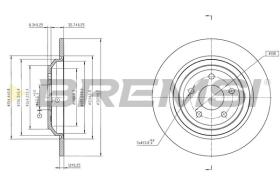 BREMSI CD8977S - DISCOS DE FRENO FORD