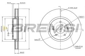 BREMSI CD8979V - DISCOS DE FRENO ABARTH