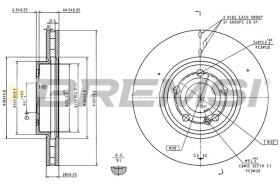 BREMSI CD8994V - DISCOS DE FRENO MERCEDES-BENZ