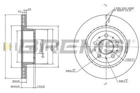 BREMSI CD9015V - DISCOS DE FRENO TESLA