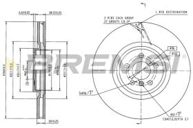 BREMSI CD9020V - DISCOS DE FRENO FORD