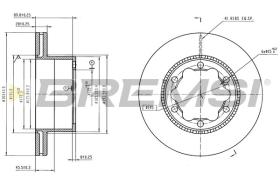 BREMSI CD9021V - DISCOS DE FRENO FORD