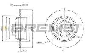 BREMSI CD9022S - DISCOS DE FRENO FORD