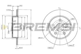 BREMSI CD9028S - DISCOS DE FRENO TOYOTA, SUZUKI