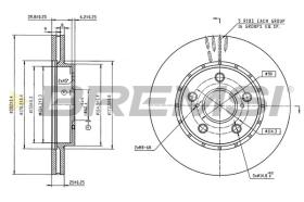 BREMSI CD9029V - DISCOS DE FRENO TOYOTA