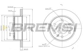 BREMSI CD9030V - DISCOS DE FRENO MERCEDES-BENZ