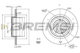 BREMSI CD9031S - DISCOS DE FRENO MERCEDES-BENZ