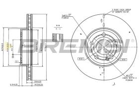 BREMSI CD9033V - DISCOS DE FRENO MERCEDES-BENZ