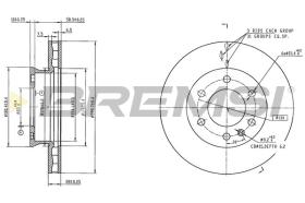 BREMSI CD9034V - DISCOS DE FRENO MERCEDES-BENZ