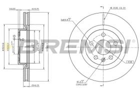 BREMSI CD9036V - DISCOS DE FRENO MERCEDES-BENZ