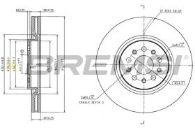 BREMSI CD9041V - DISCOS DE FRENO MASERATI