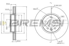 BREMSI CD9043V - DISCOS DE FRENO FORD