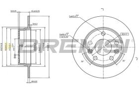 BREMSI CD9045S - DISCOS DE FRENO RENAULT