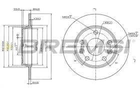 BREMSI CD9046S - DISCOS DE FRENO RENAULT