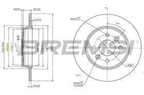 BREMSI CD9047V - DISCOS DE FRENO RENAULT