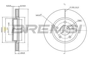 BREMSI CD9050V - DISCOS DE FRENO FORD