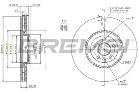 BREMSI CD9051V - DISCOS DE FRENO LAND ROVER