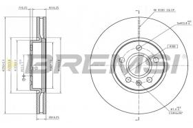 BREMSI CD9056V - DISCOS DE FRENO KIA, HYUNDAI