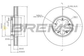 BREMSI CD9057V - DISCOS DE FRENO FORD