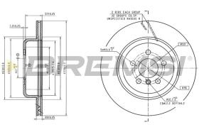 BREMSI CD9058V - DISCOS DE FRENO FORD