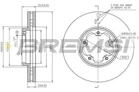 BREMSI CD9059V - DISCOS DE FRENO FORD